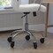 Flash Furniture White LeatherSoft Roller Wheel Executive Chair GO-2286M-WH-RLB-GG - alternate 4
